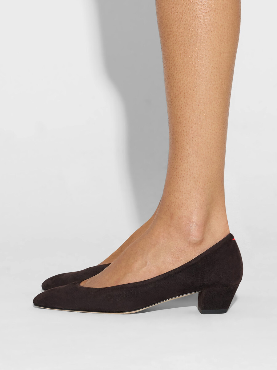 helia wildleder-pumps mit niedrigem schaft